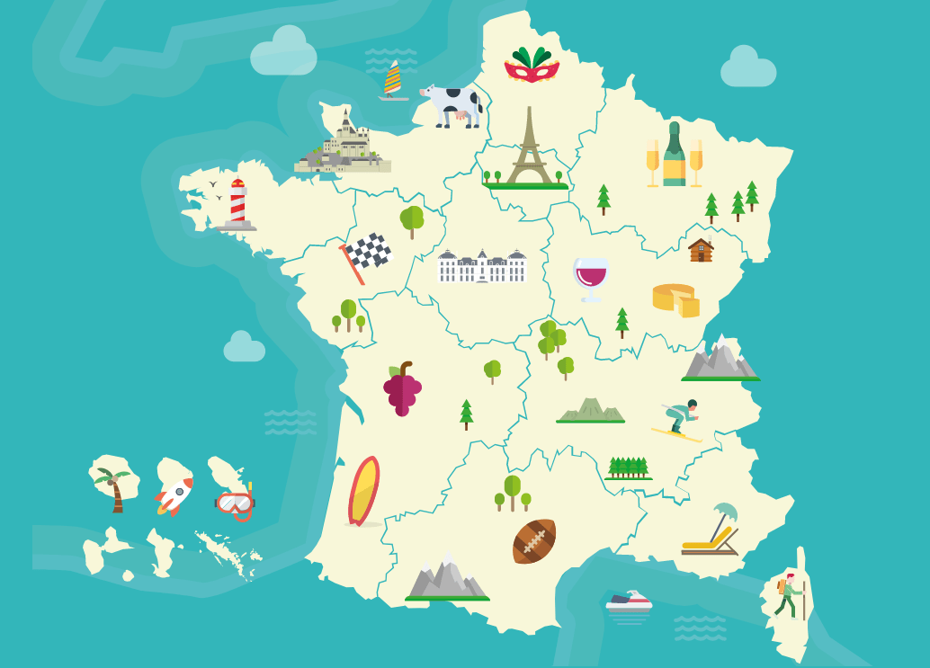 Франция карта