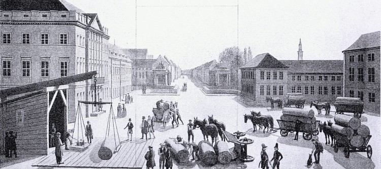 Александерплац в 1830 году