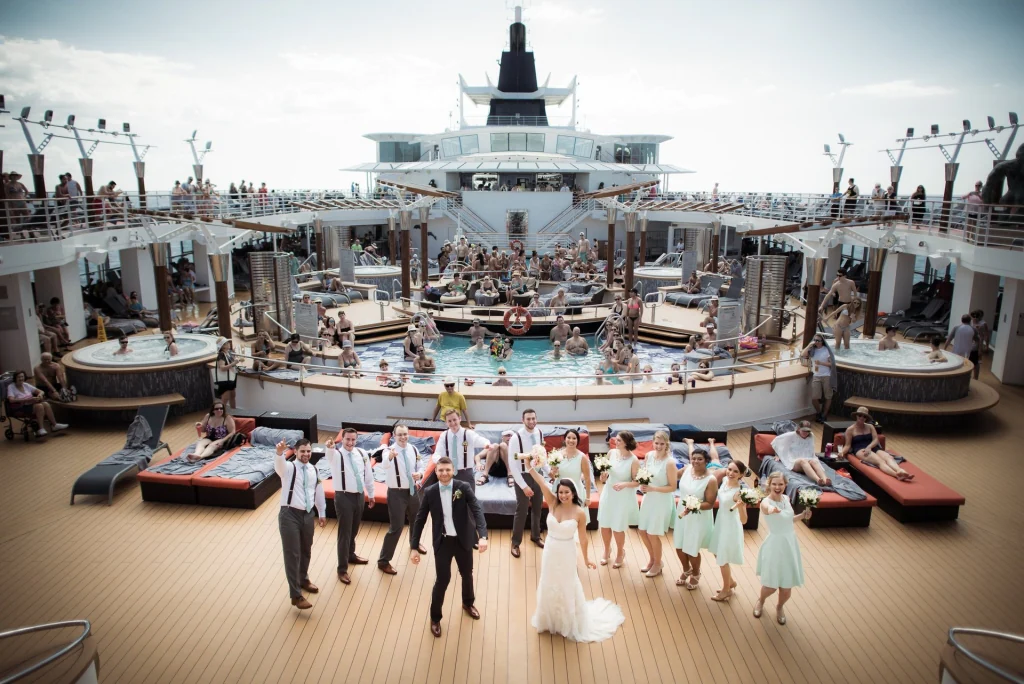 свадьба на круизном лайнере в открытом море
