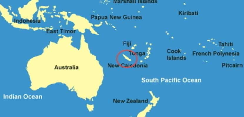 Новая Каледония карта