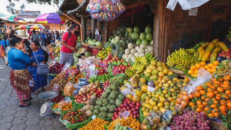 Рынок в Гватемале