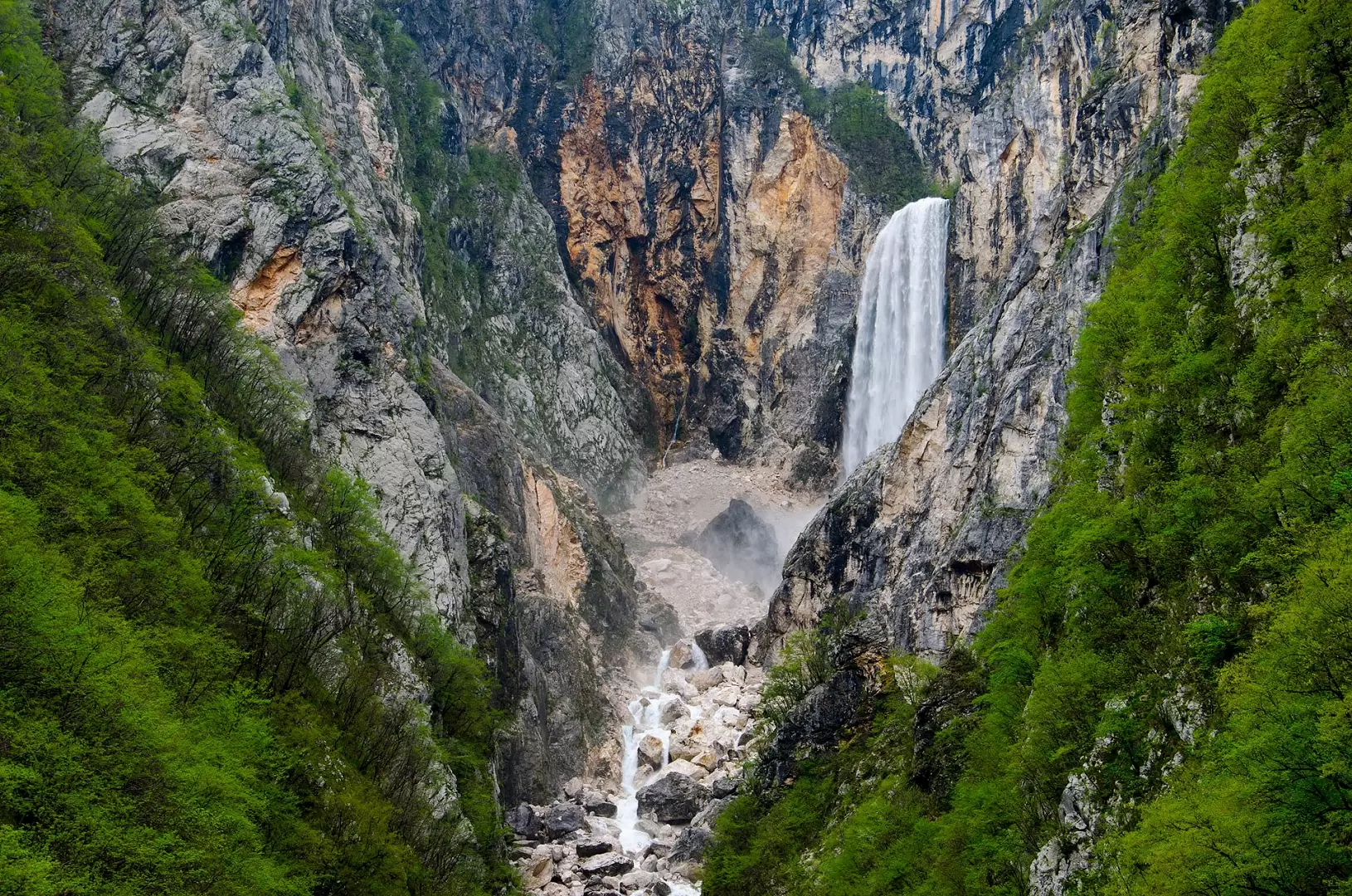 7 самых красивых словенских водопадов Бока