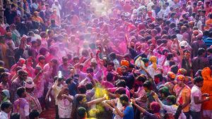"Фестиваль красок", весенний праздник Холи в Индии