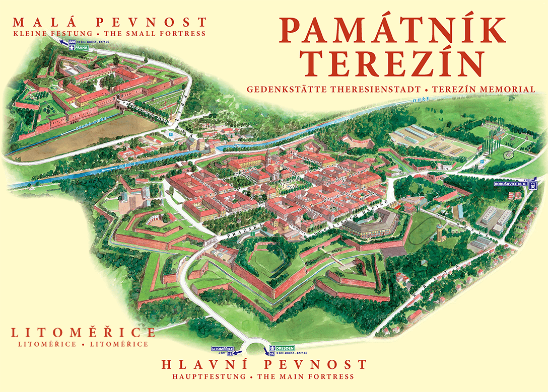 Карта Терезин