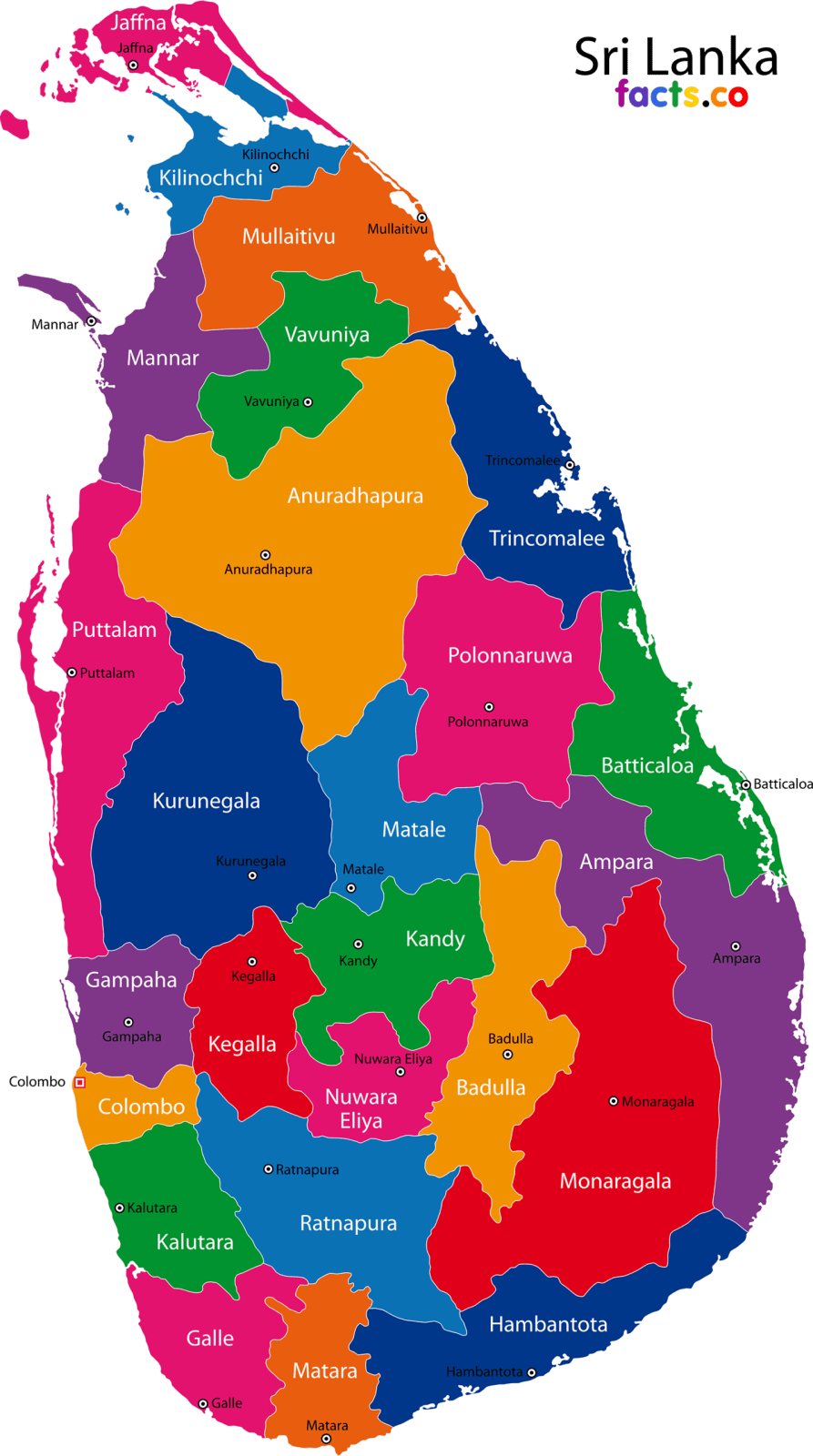 Турына Шри-ланку 2024 карта