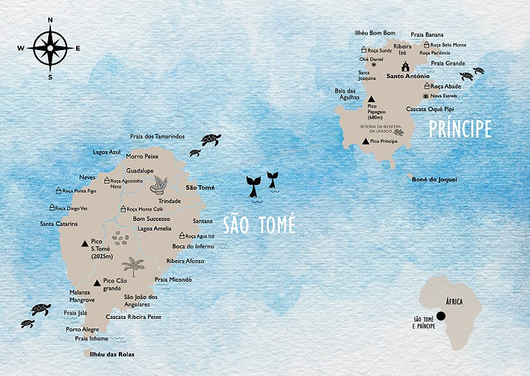 Сан-Томе и Принсипи карта