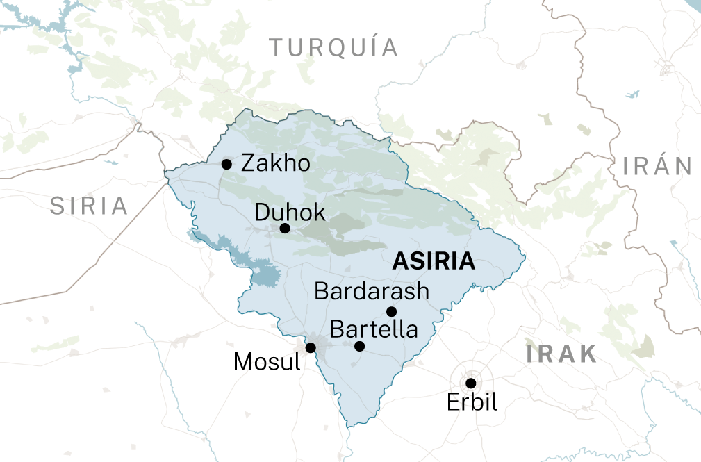 Ассирия карта