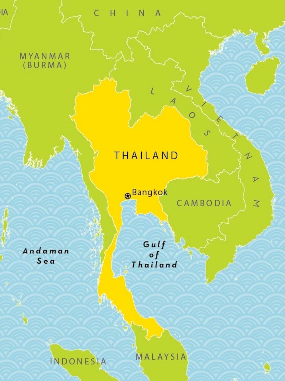 Тайланд карта