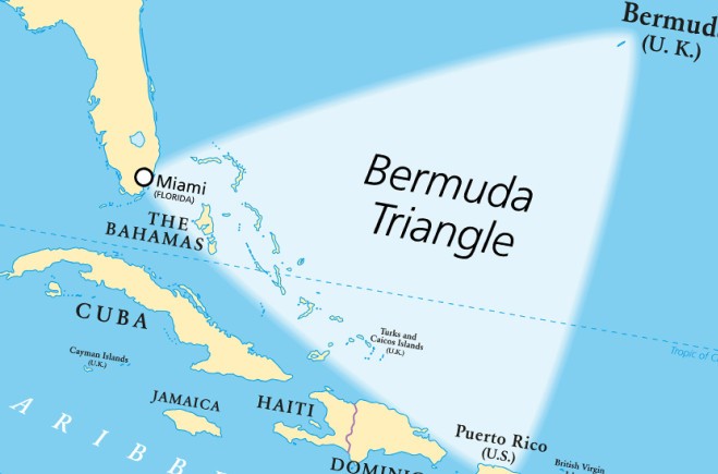 Бермудский треугольник карта