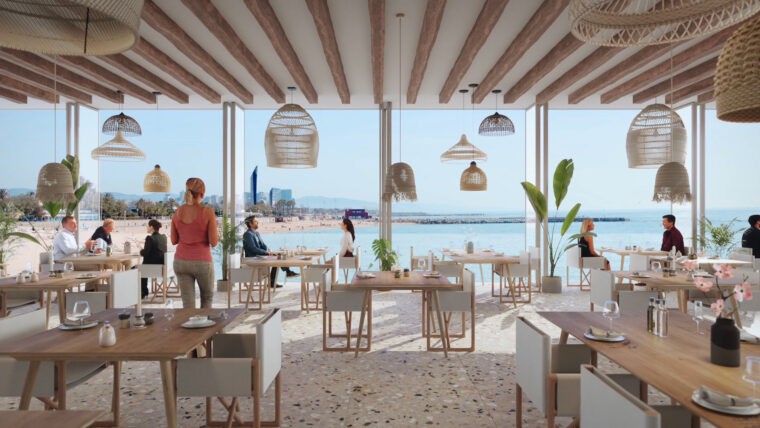 Барселона - гастрономическая столица ресторан на берегу