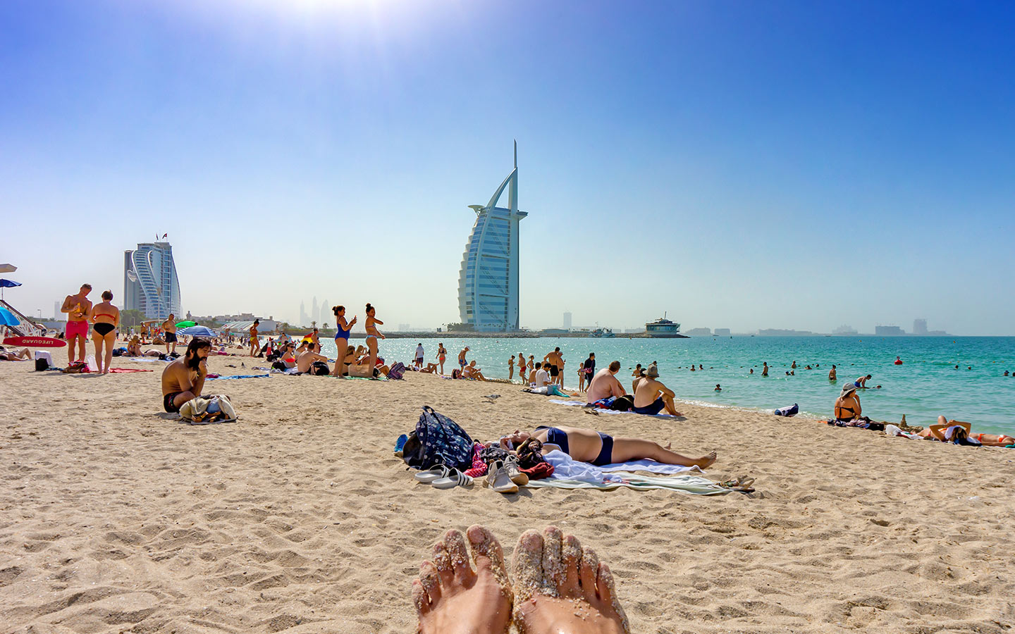 Отдых с детьми в Дубае - пляж