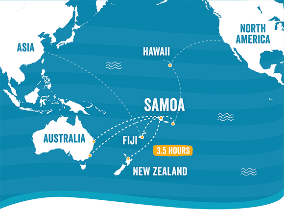 карта Самоа
