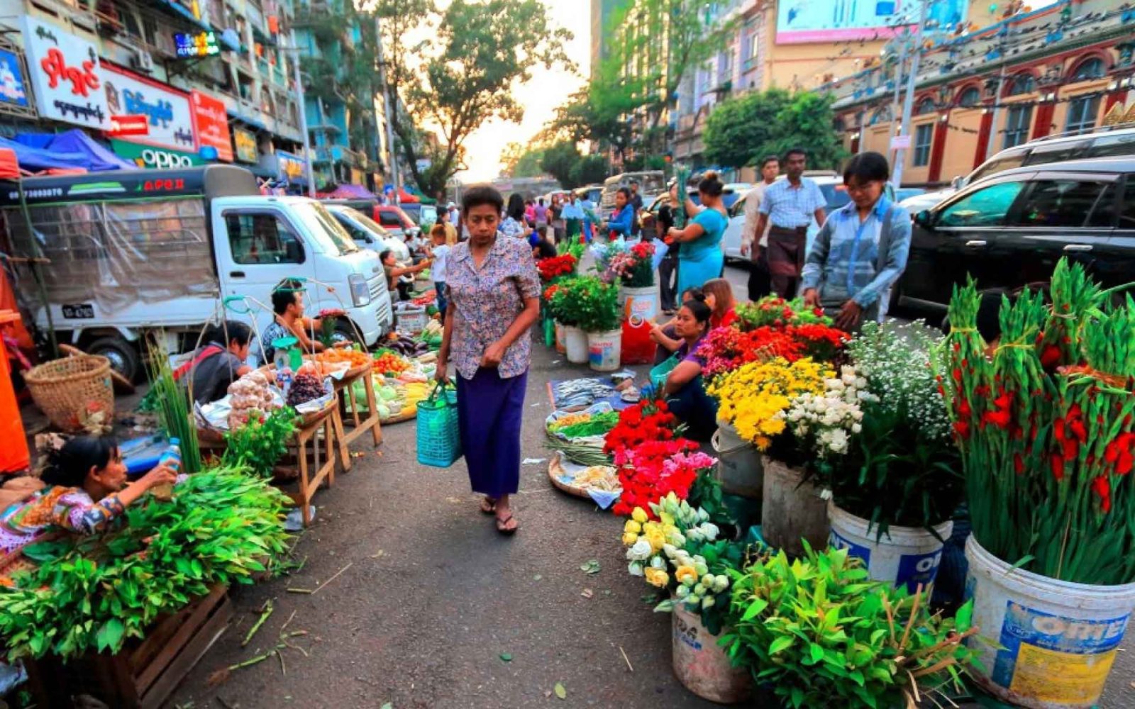 Янгон рынок
