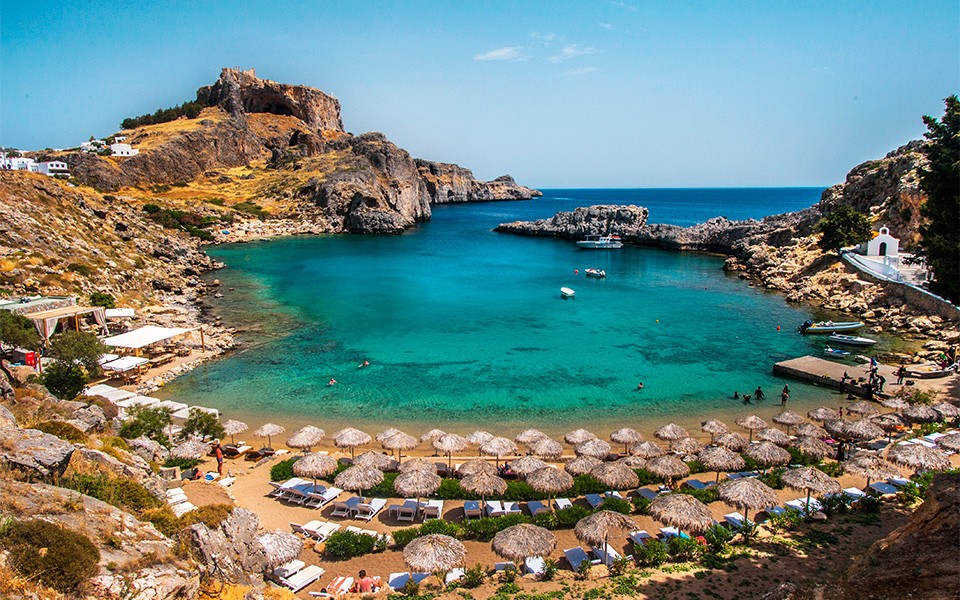 Самые красивые пляжи греческого острова Родос агиос Павлос